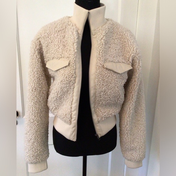 NWT Express x Negin Mirsalehi Sherpa bomber jacket - Picture 1 of 11